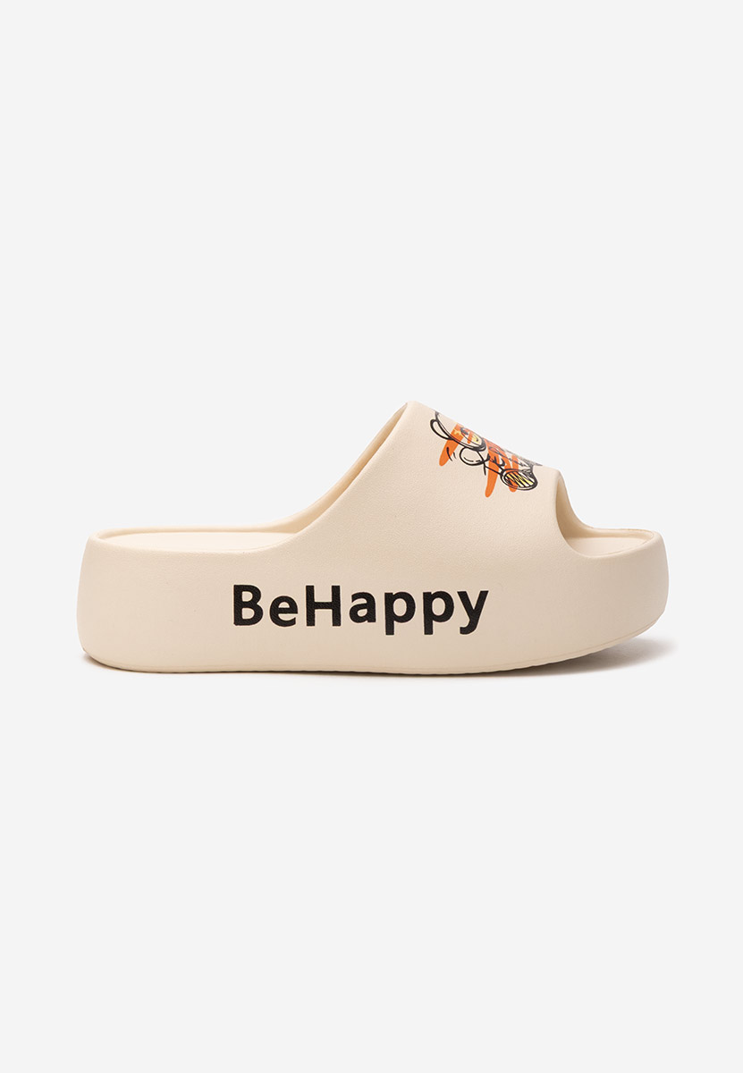 Béžové šlapky na platforme Shirlene