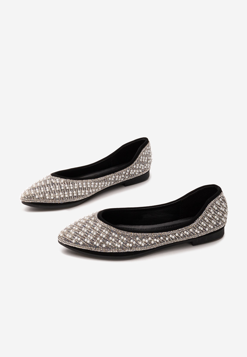 Čierne elegantne balerinky Charity