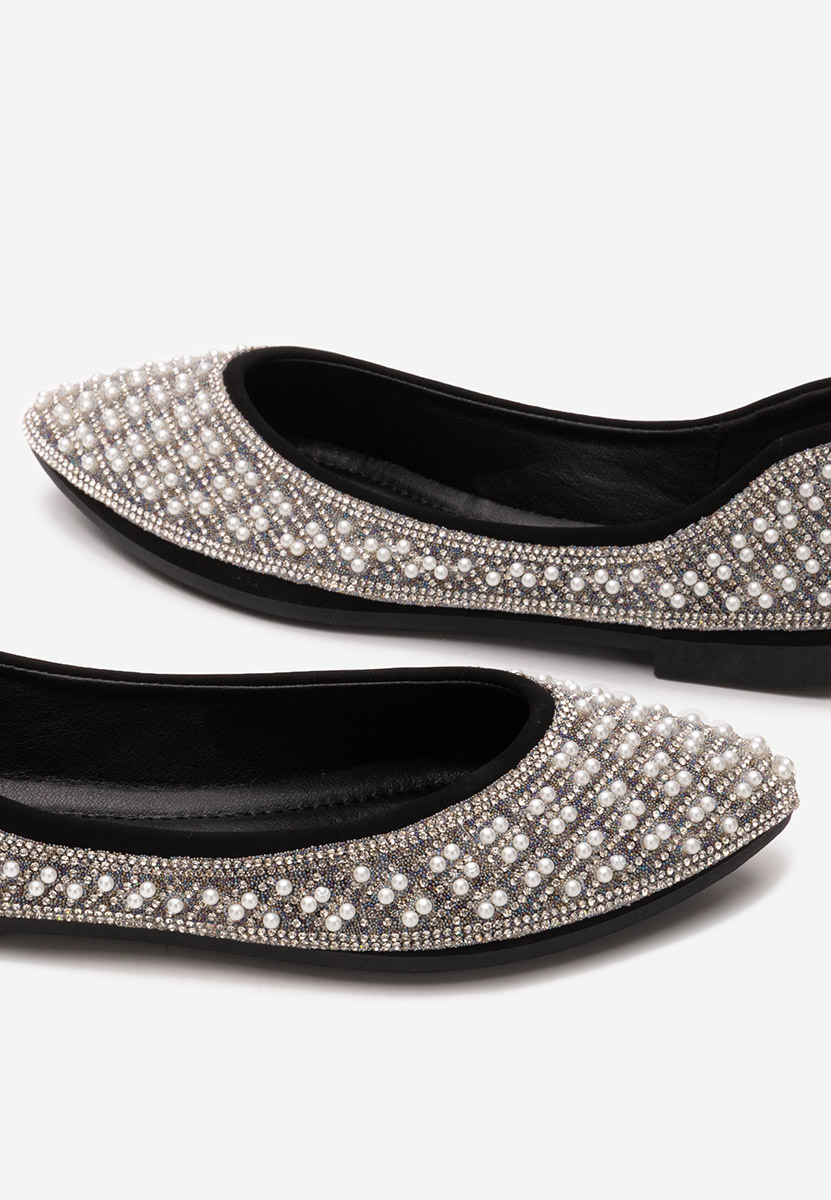 Čierne elegantne balerinky Charity