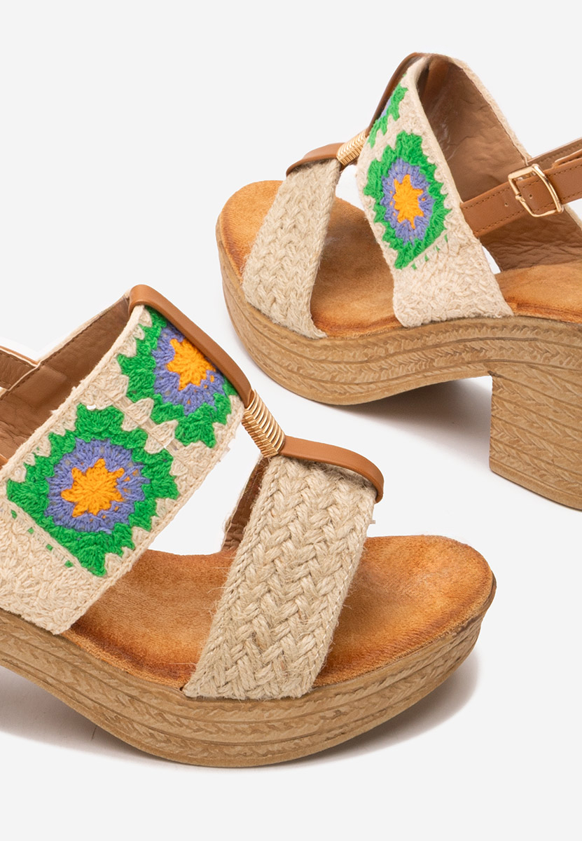 Béžové dámske sandále Zeina