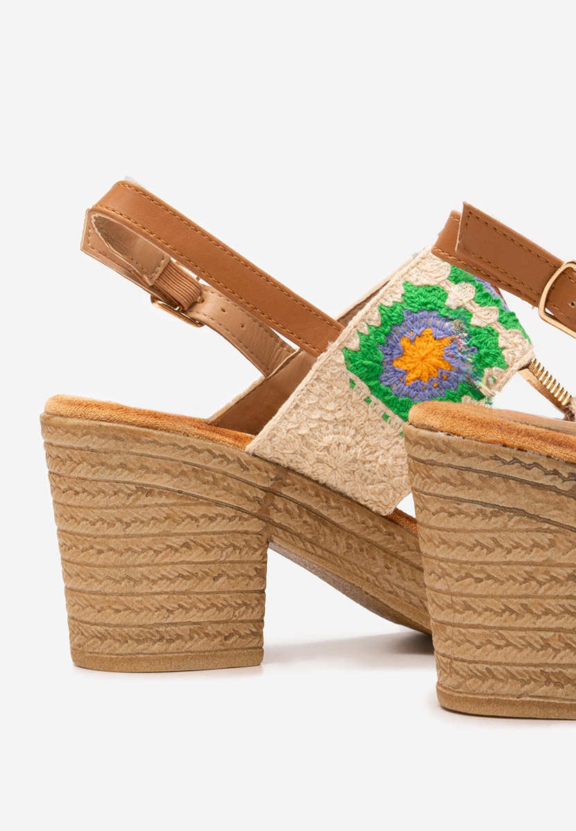 Béžové dámske sandále Zeina