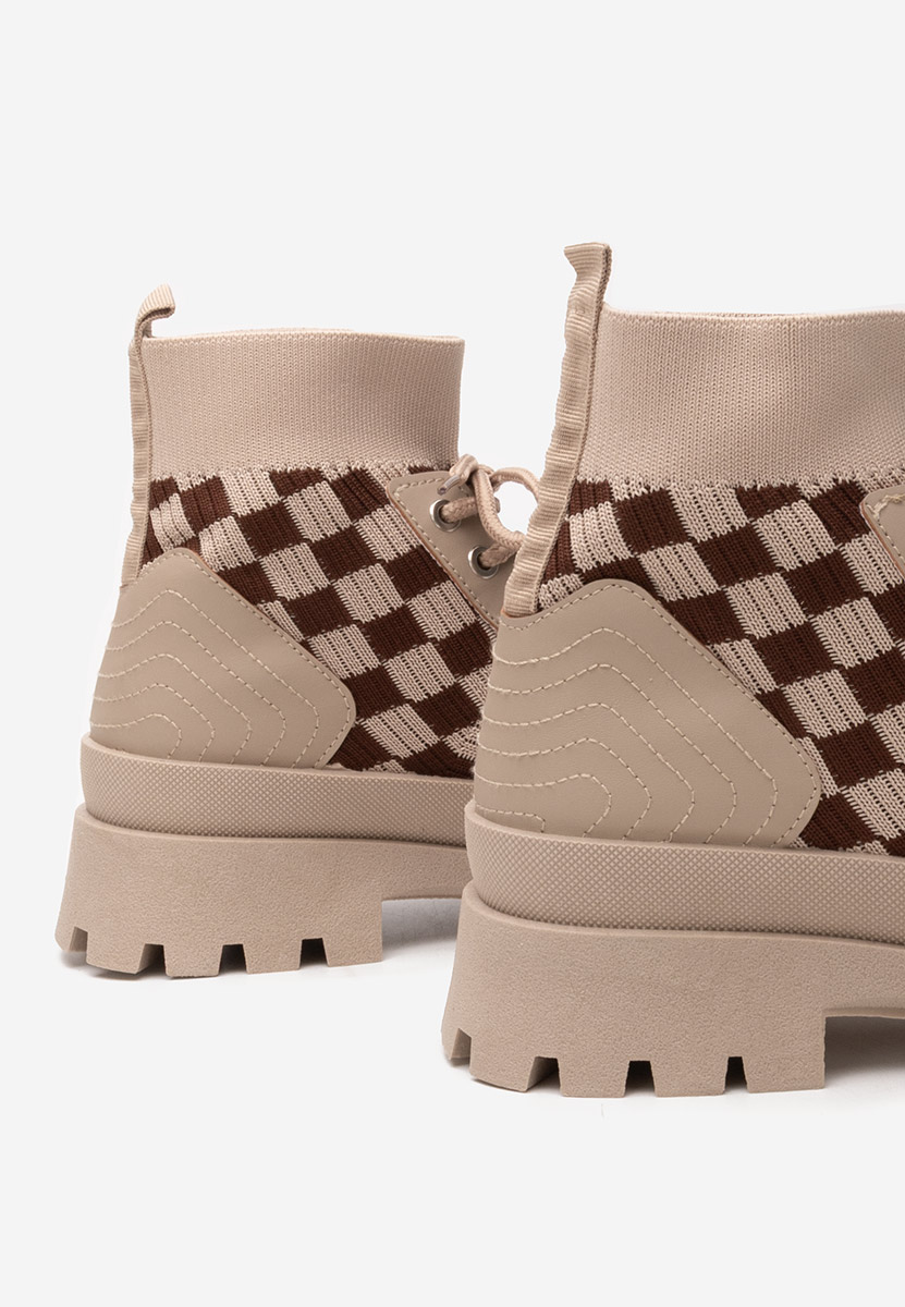 Khaki vysoké tenisky dámske Zendoria V2