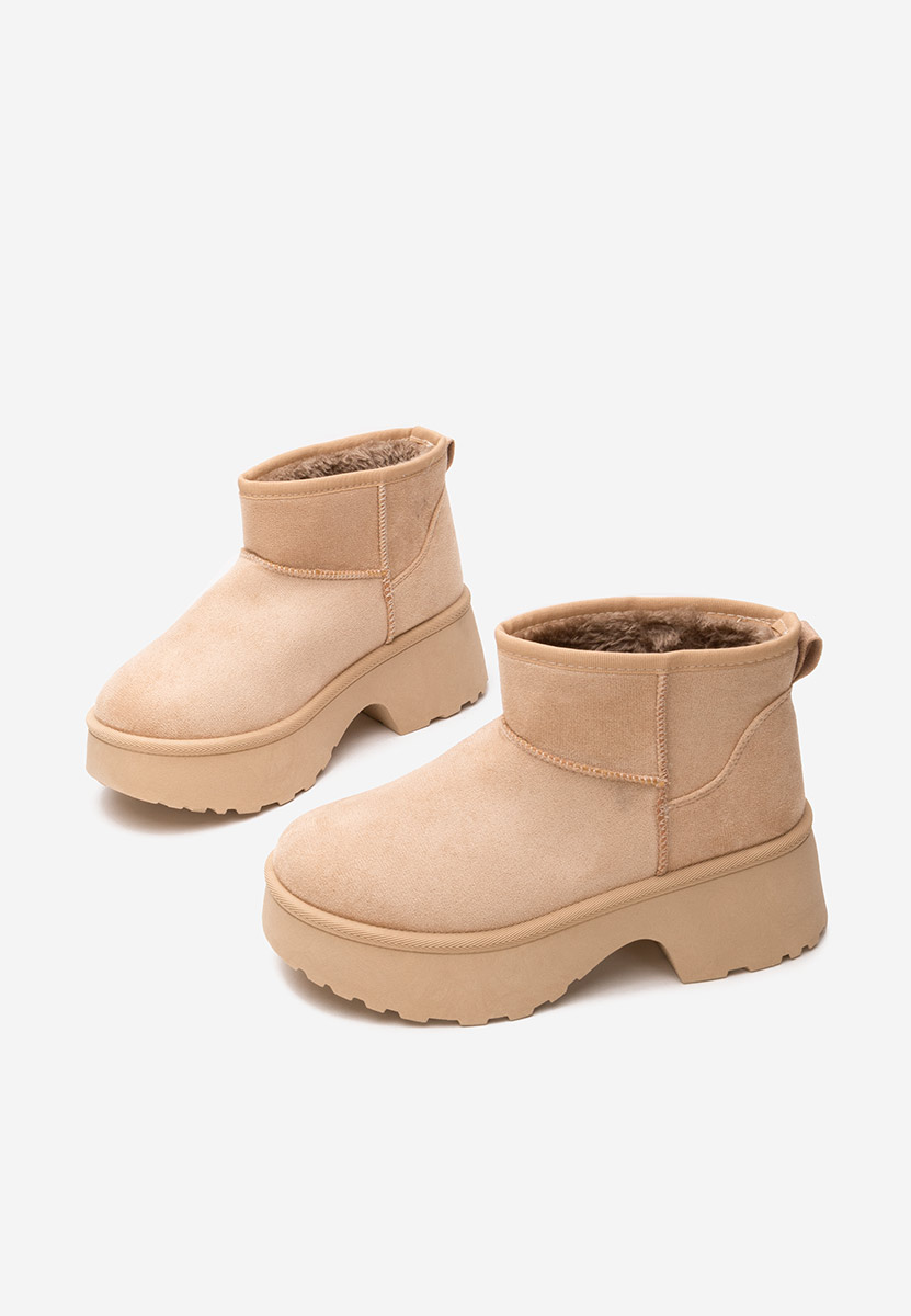 Khaki dámske zimné členkové čižmy Tarnia