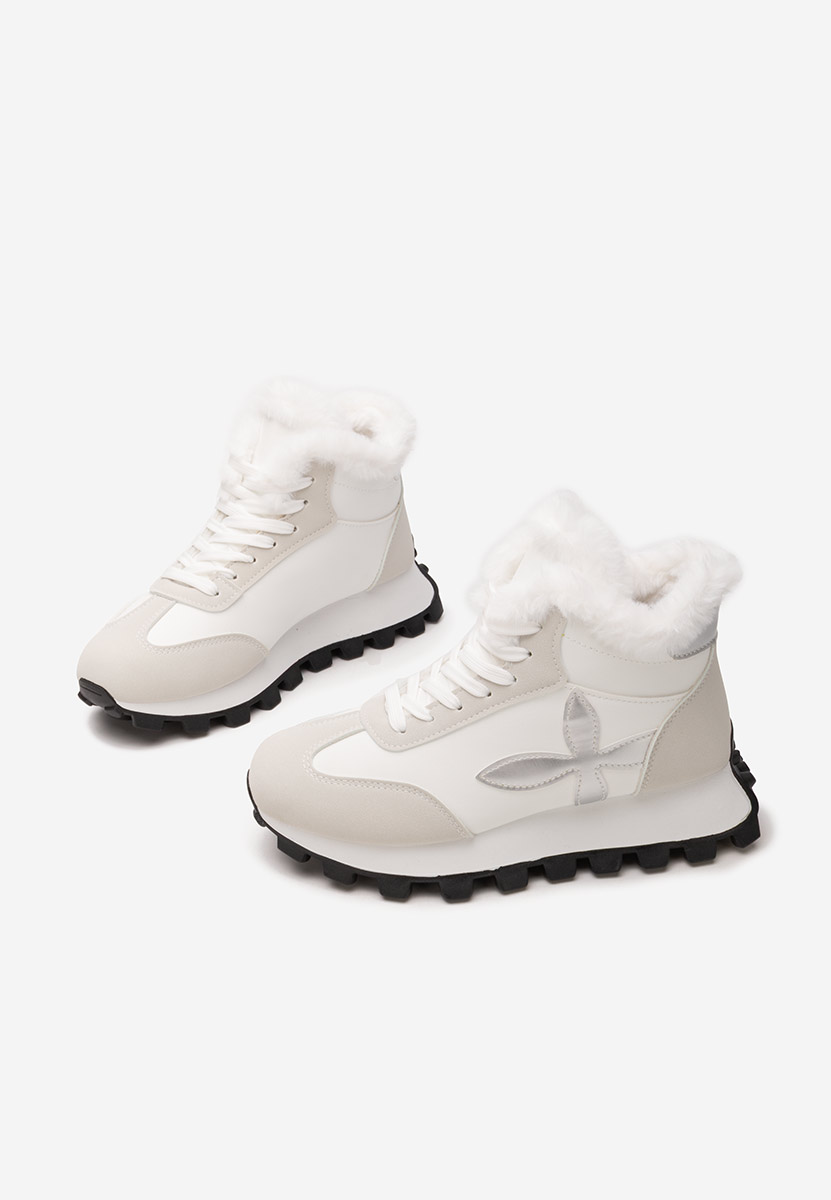 Biele dámske zimné tenisky Ozia