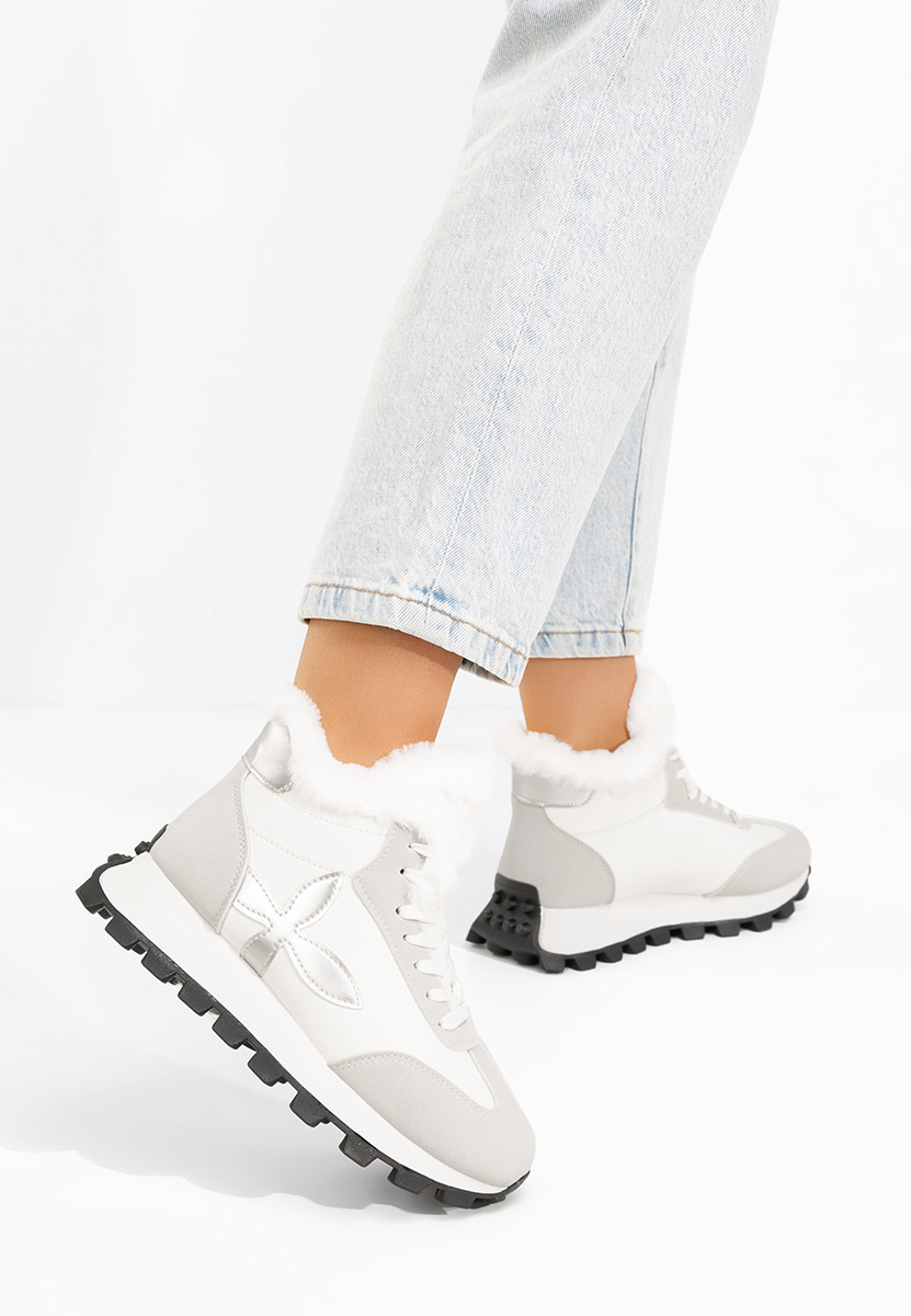 Biele dámske zimné tenisky Ozia