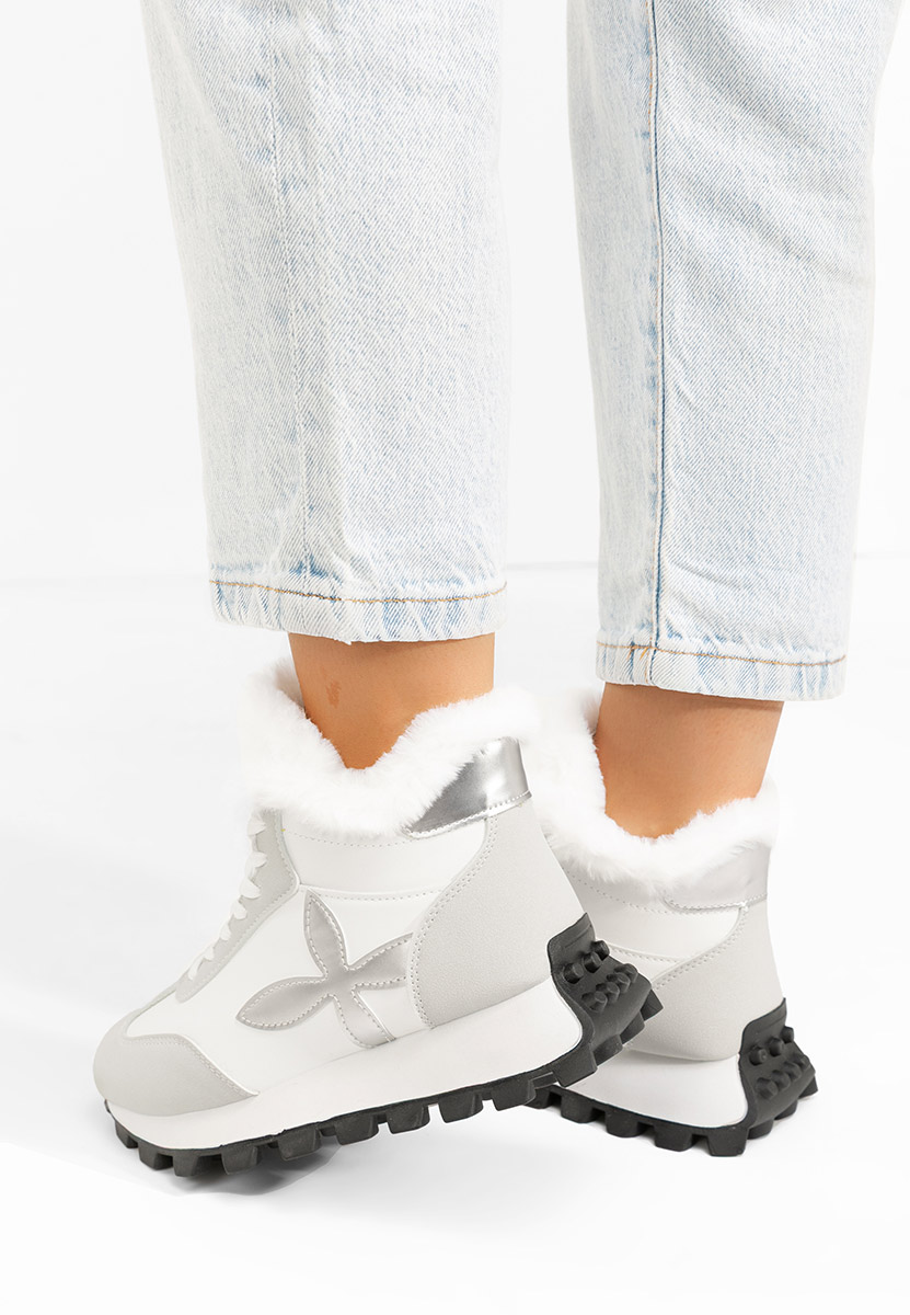 Biele dámske zimné tenisky Ozia