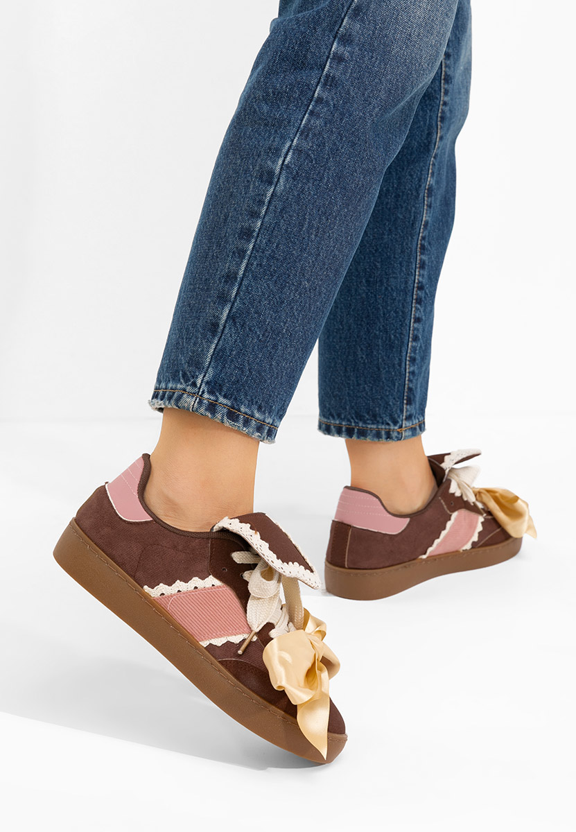 Hnedé dámske tenisky Maxima