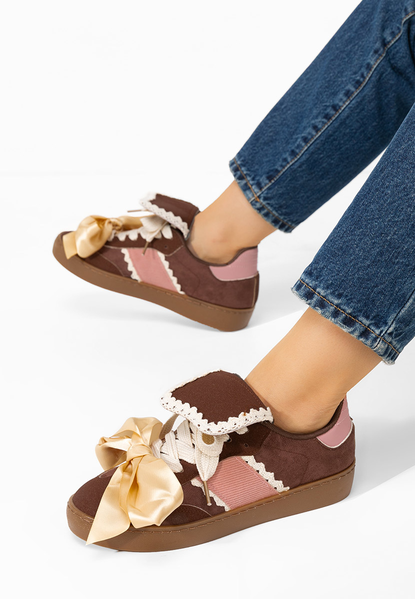 Hnedé dámske tenisky Maxima