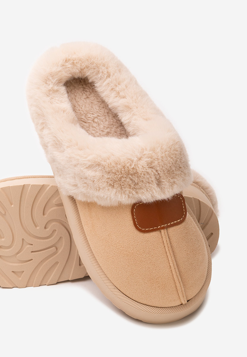 Béžové dámske papuče Flufina