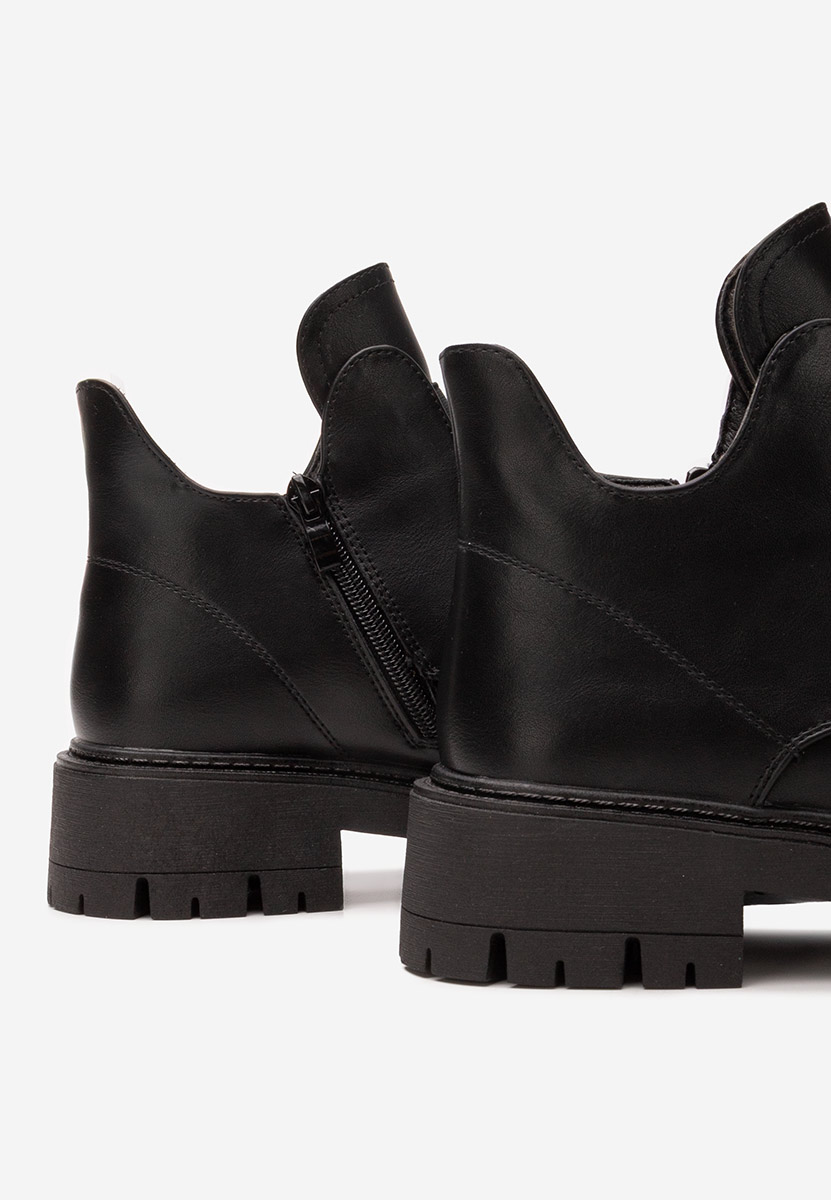 Čierne členkové čižmy Daviria