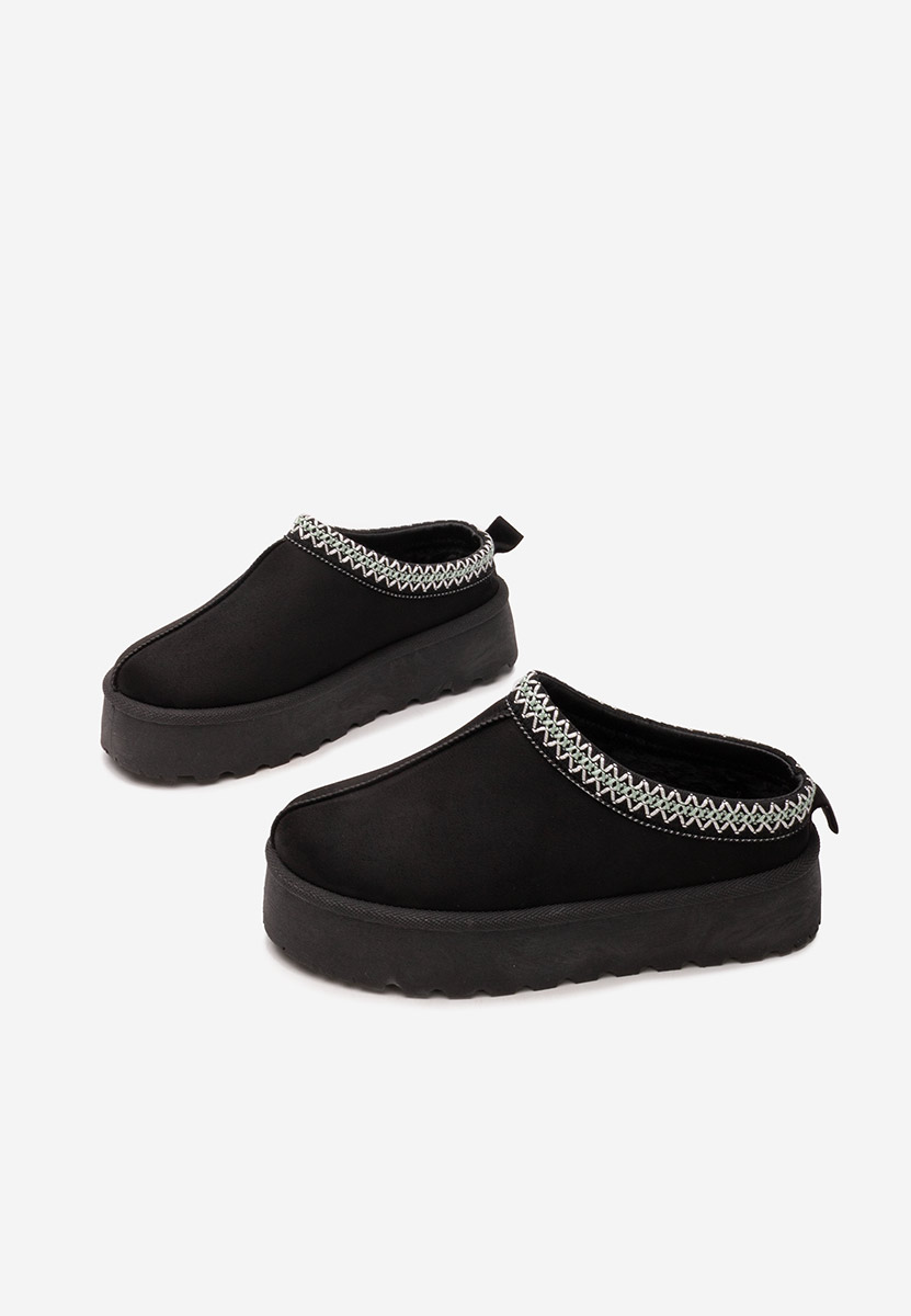 Čierne šlapky na platforme Esmie V5