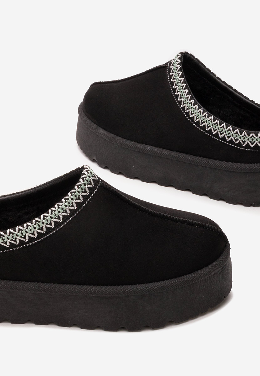 Čierne šlapky na platforme Esmie V5