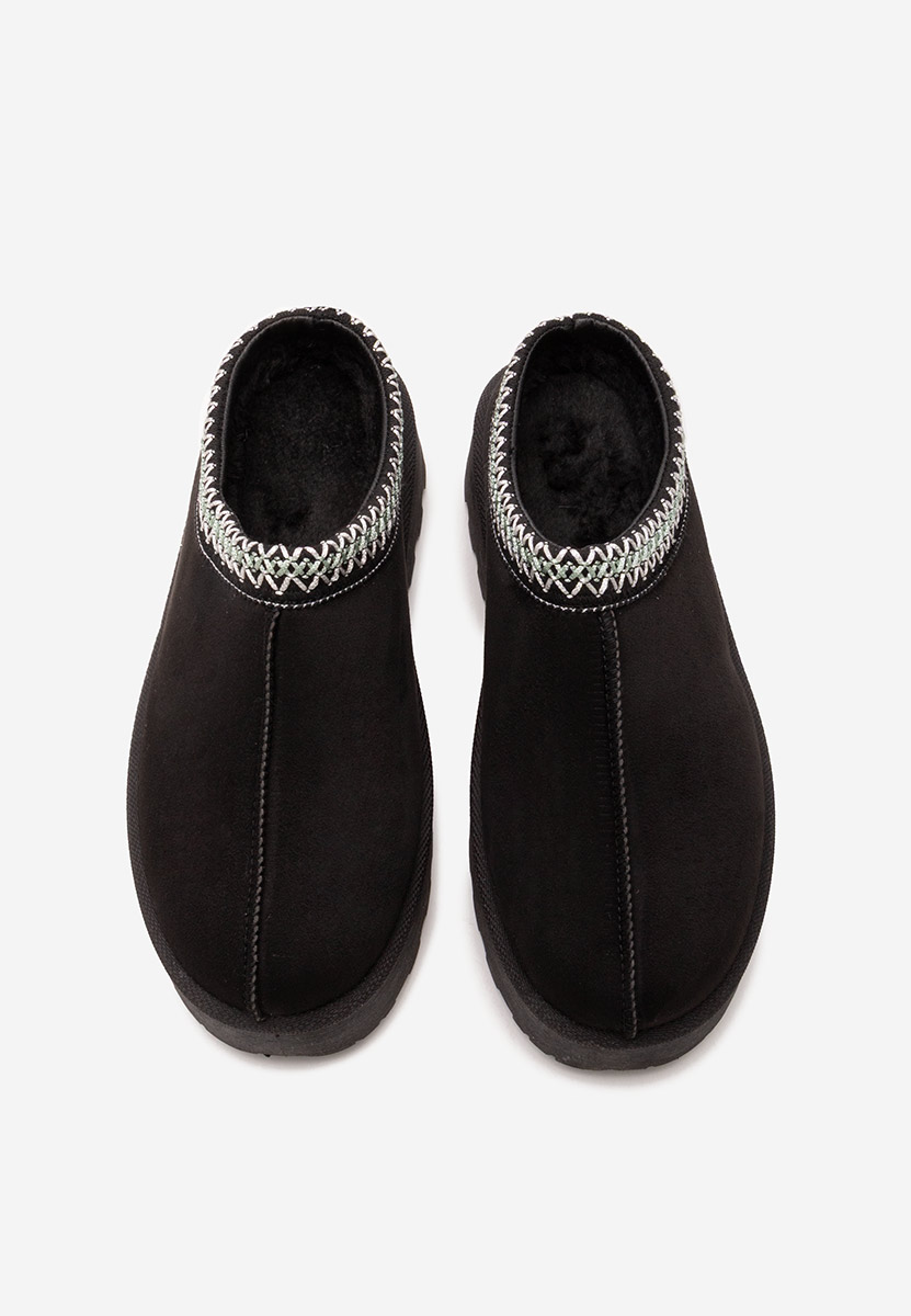 Čierne šlapky na platforme Esmie V5