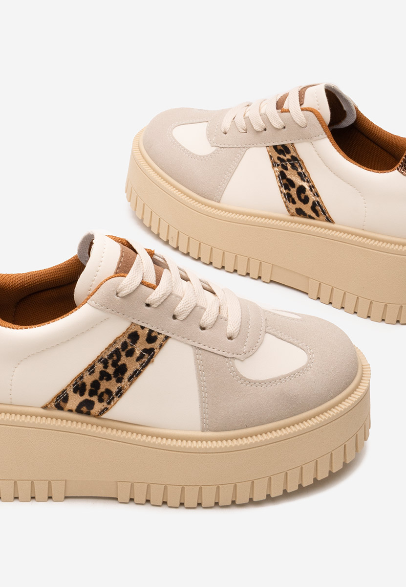 Leopardie tenisky na platforme Michele