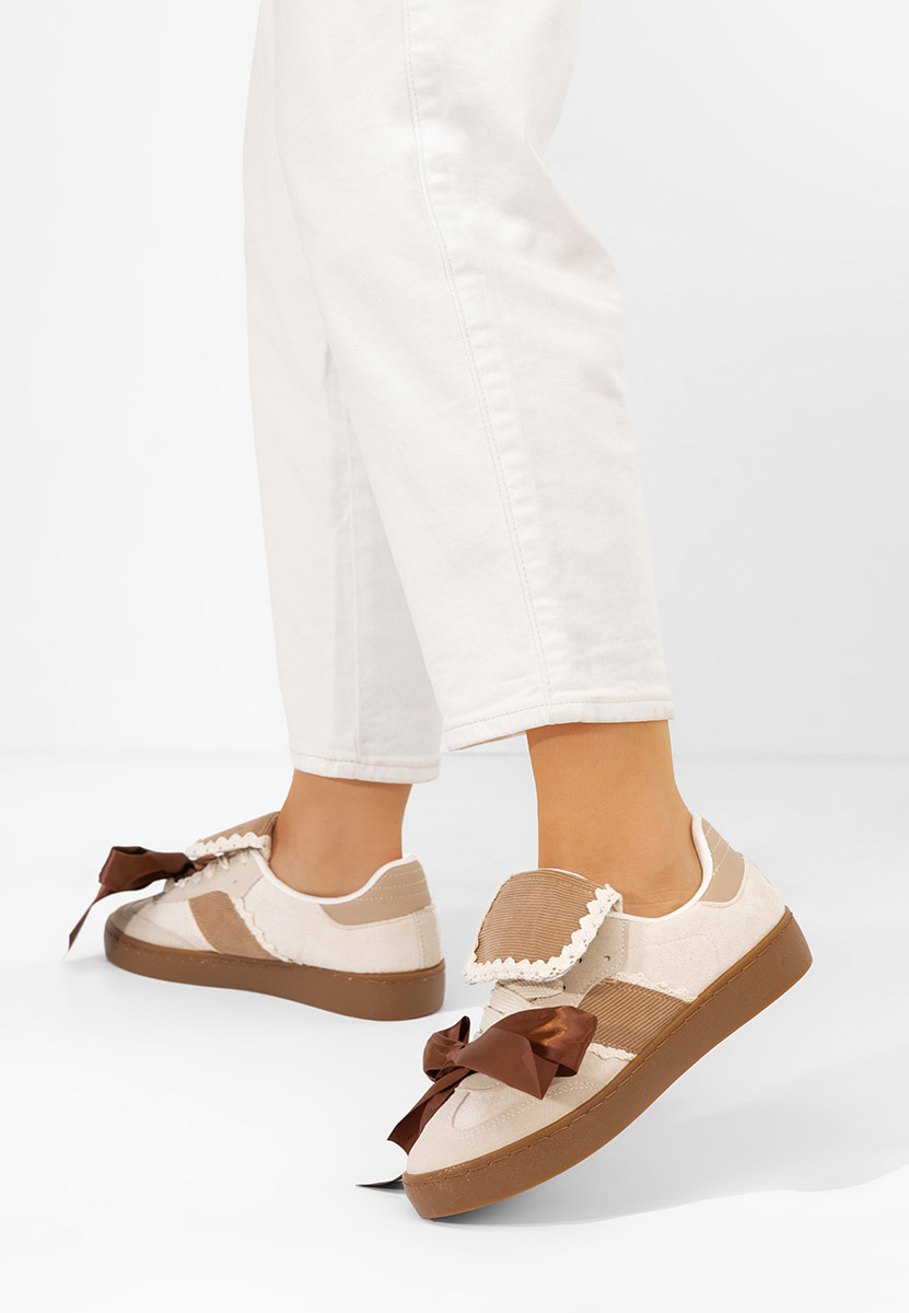 Béžové dámske tenisky Maxima