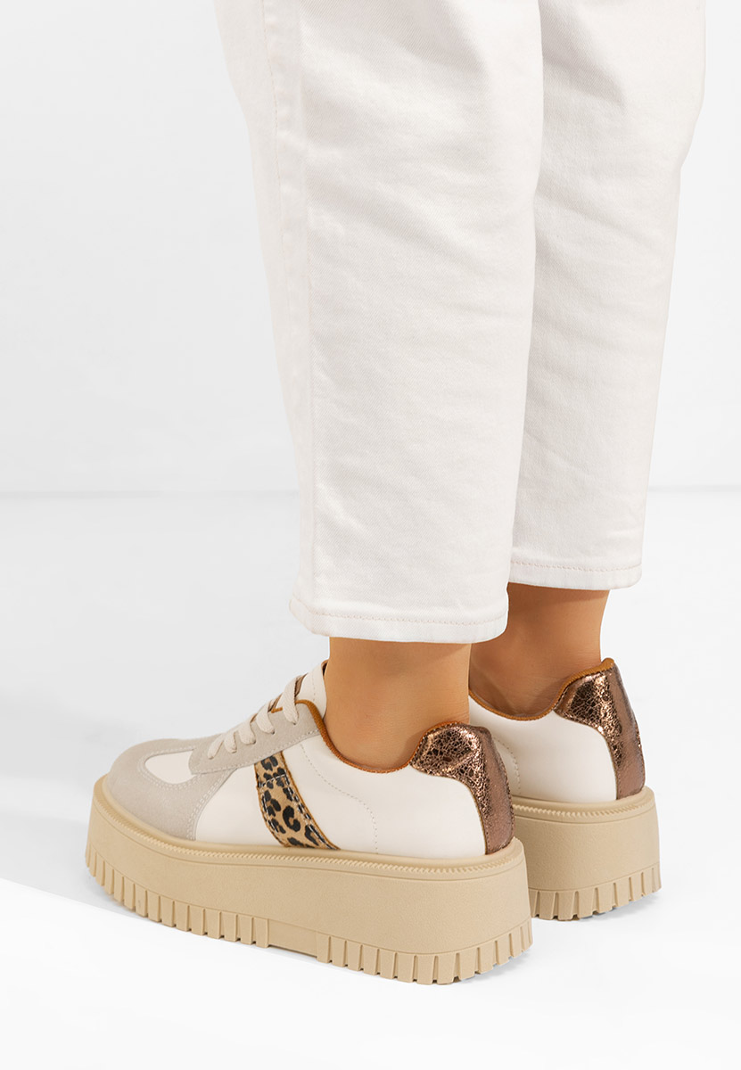 Leopardie tenisky na platforme Michele