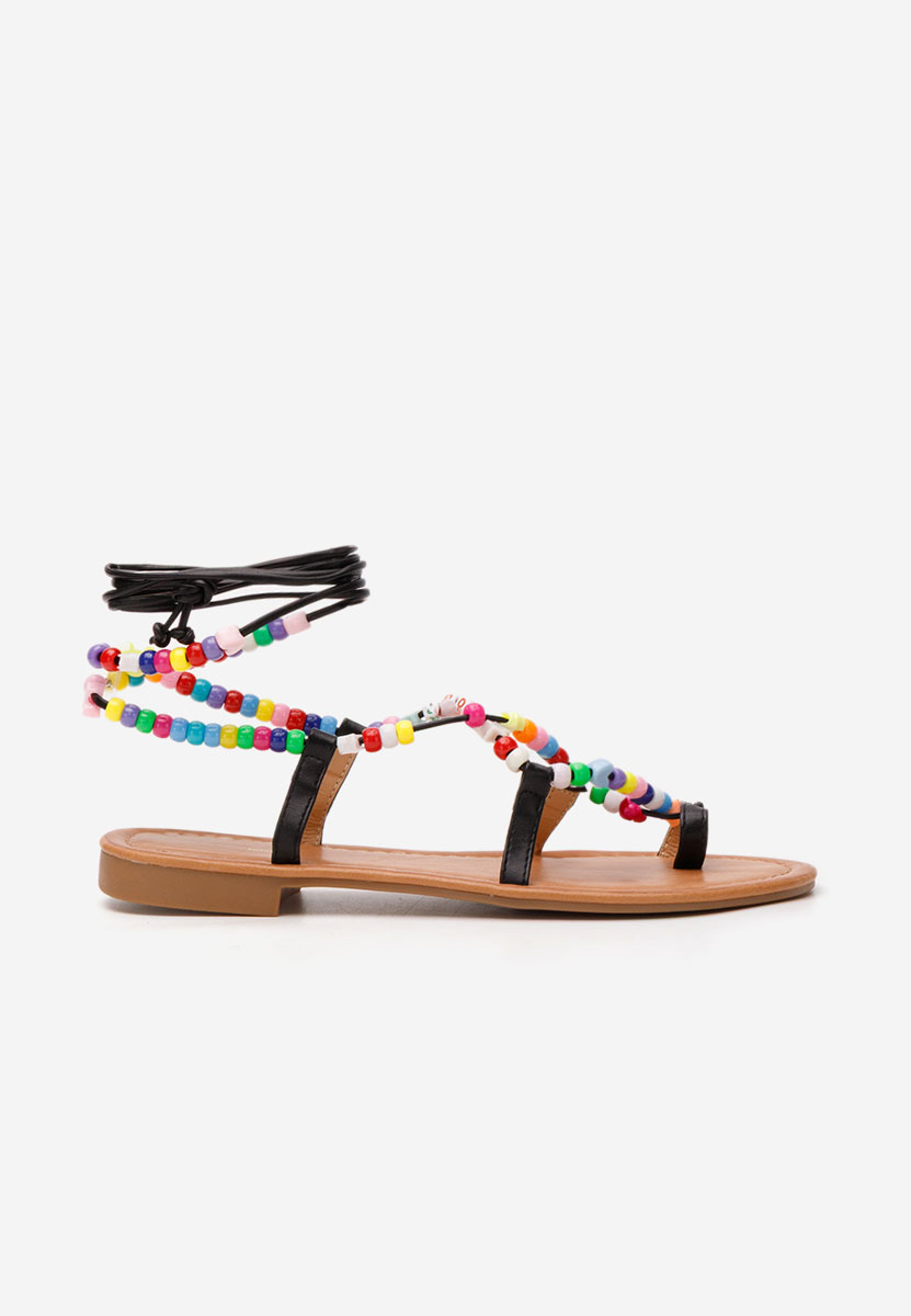 Čierne nízke sandále Bertha