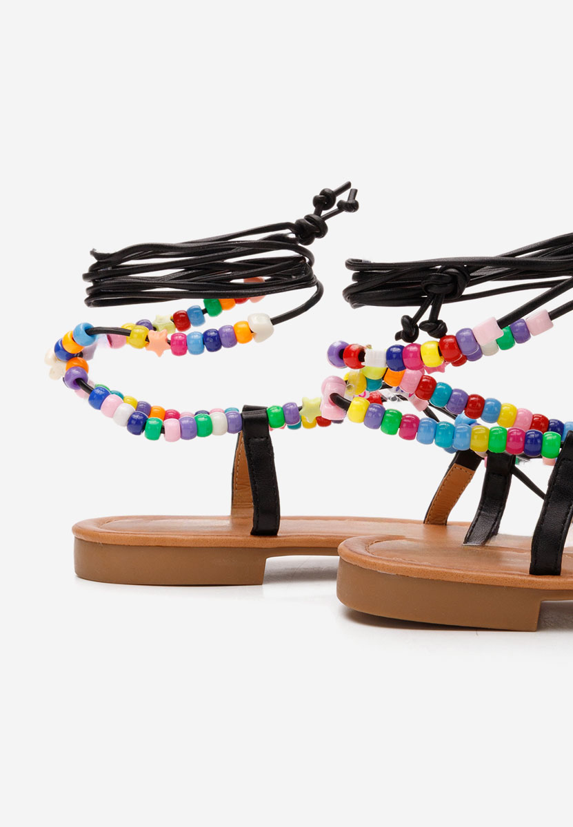 Čierne nízke sandále Bertha