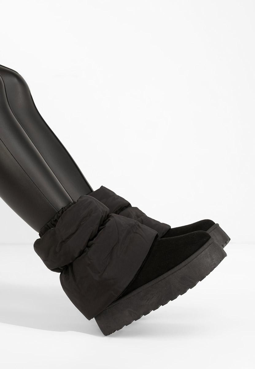 Čierne čižmy na platforme Aydena