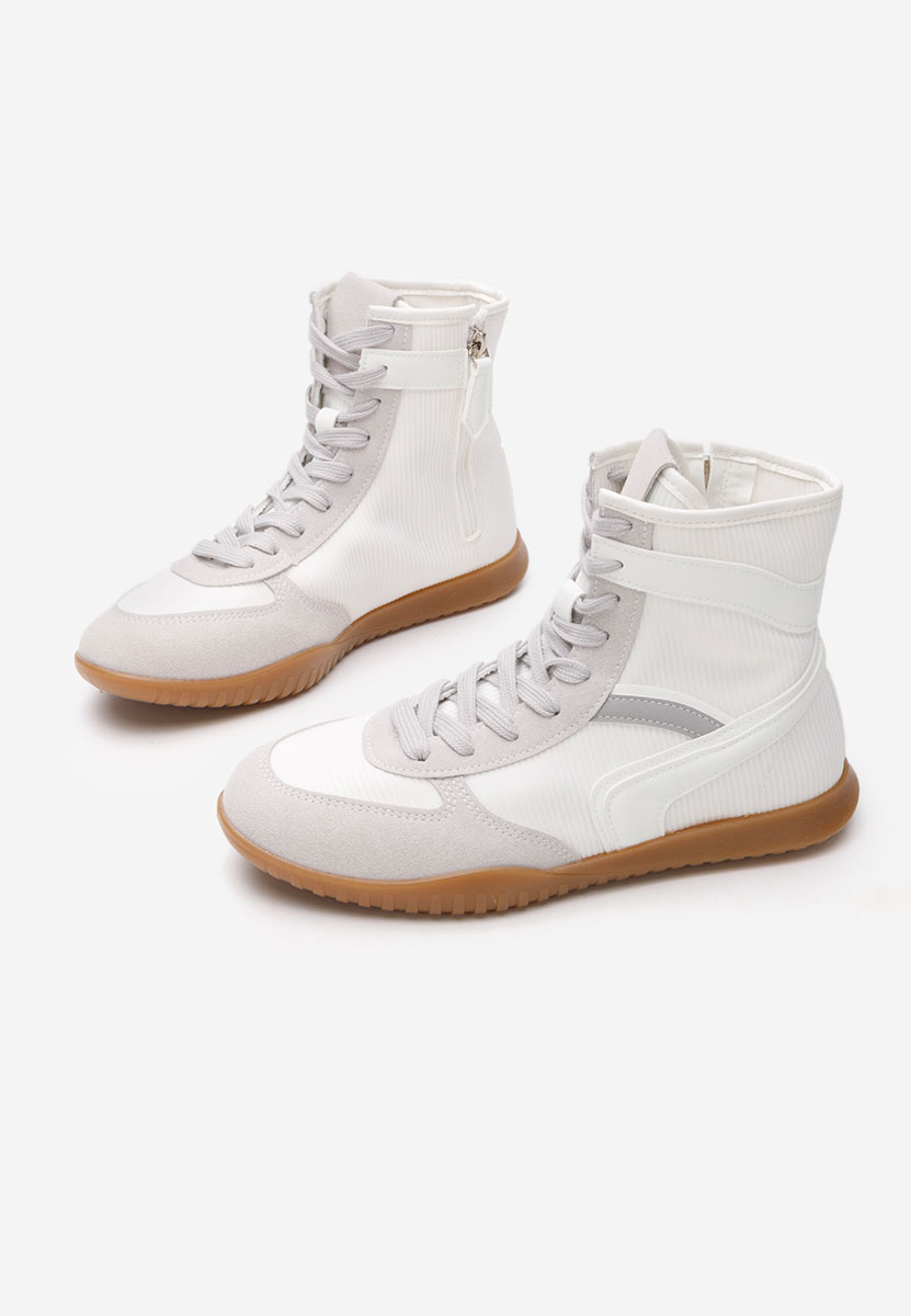 Biele vysoké tenisky dámske Daine