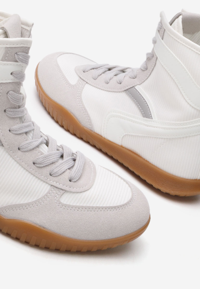 Biele vysoké tenisky dámske Daine