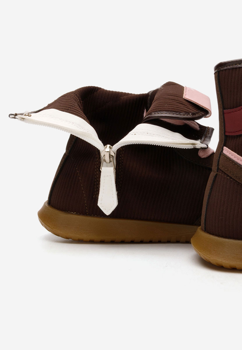 Hnedé vysoké tenisky dámske Daine