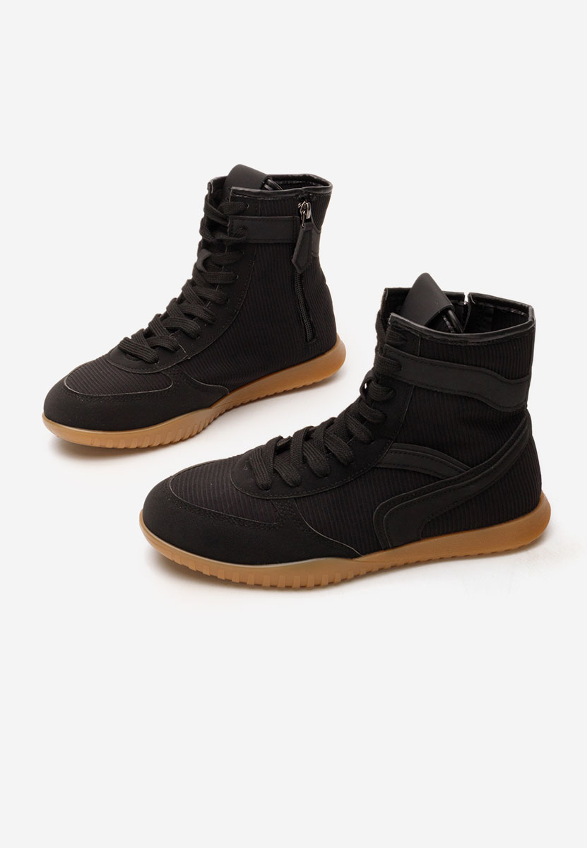 Čierne vysoké tenisky dámske Daine i