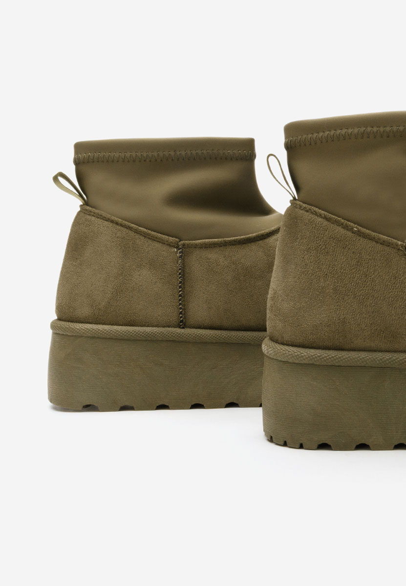 Zelené čižmy na platforme Aydena