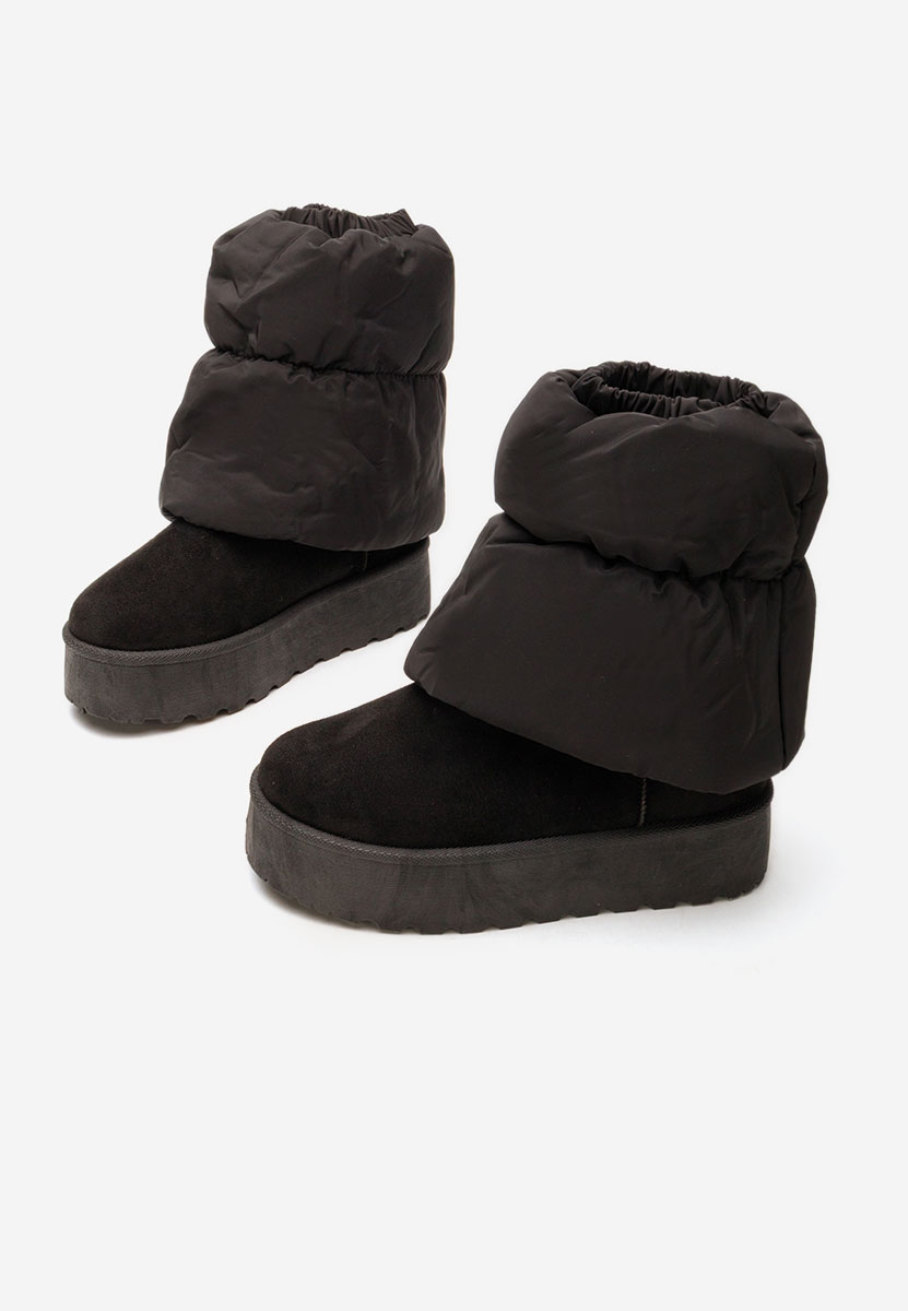 Čierne čižmy na platforme Aydena