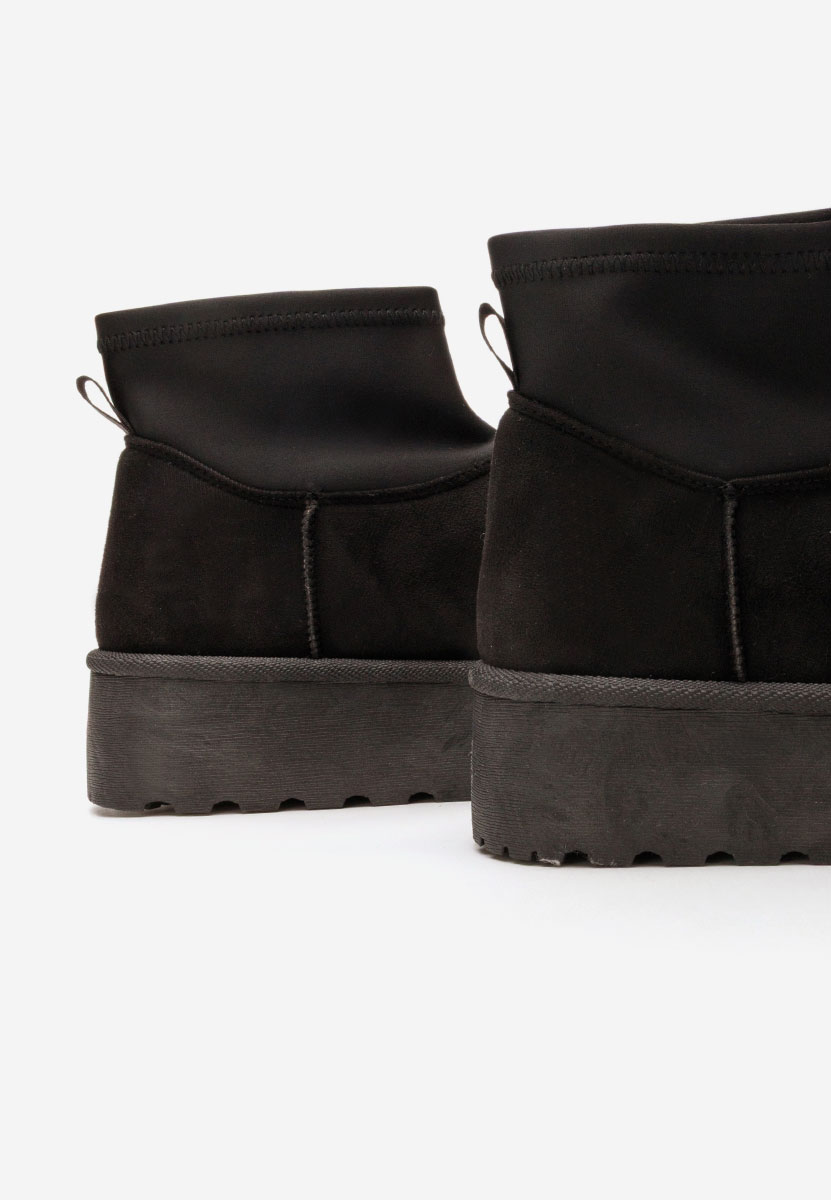 Čierne čižmy na platforme Aydena