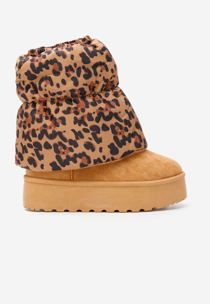 Camelové čižmy na platforme Aydena