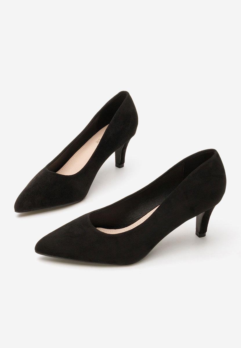 Čierne lodičky na nízkom opätku Corvina V4