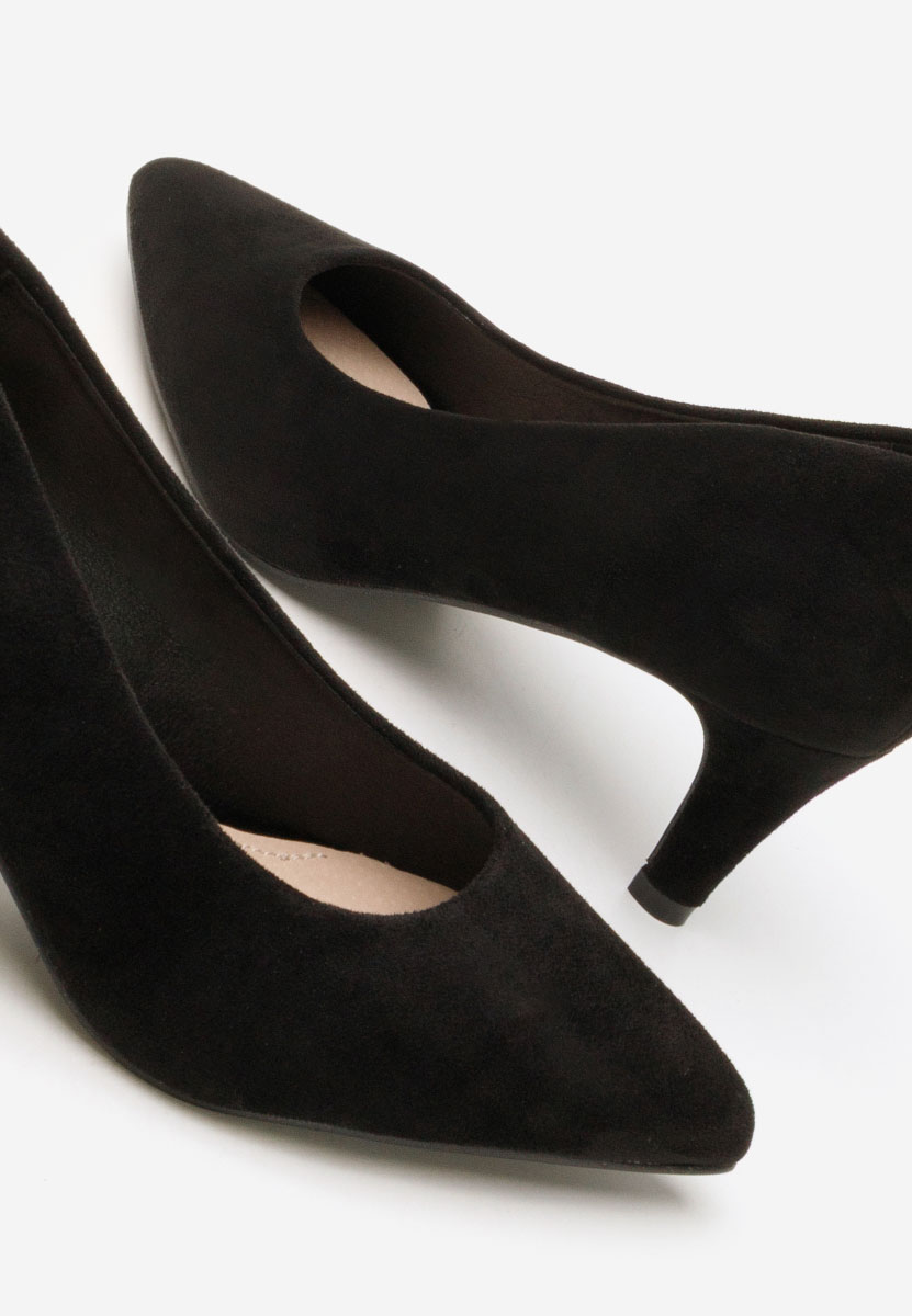 Čierne lodičky na nízkom opätku Corvina V4