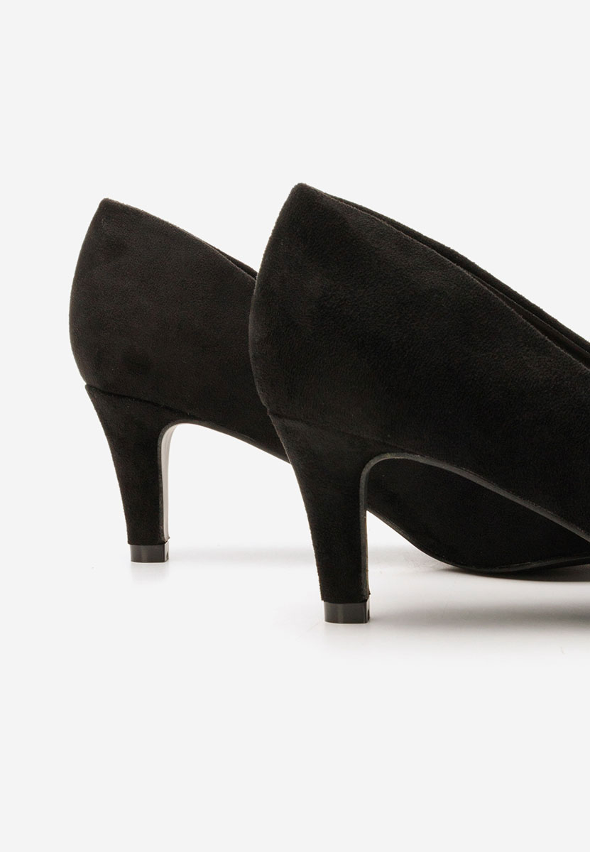 Čierne lodičky na nízkom opätku Corvina V4