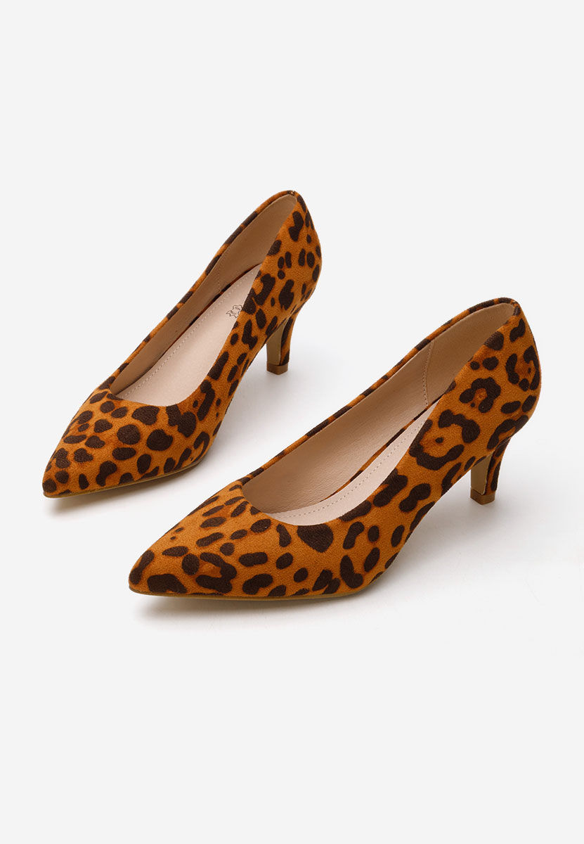 Leopardie lodičky na nízkom opätku Corvina V3