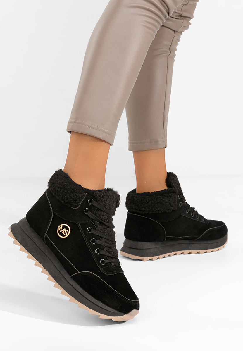 Čierne dámske zimné tenisky Avilma V3