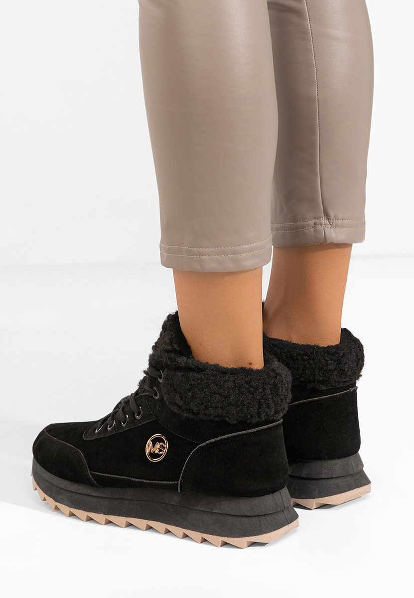 Čierne dámske zimné tenisky Avilma V3