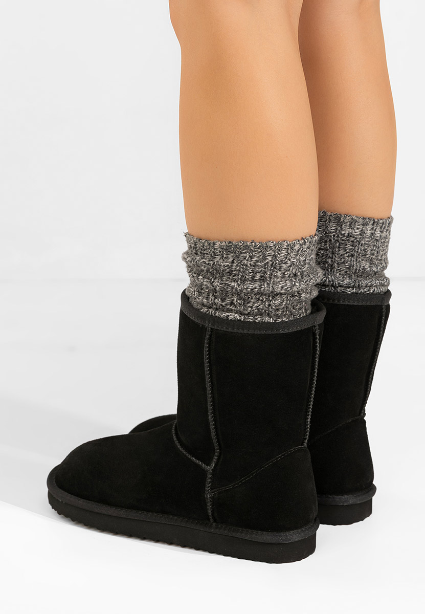 Čierne členkové dámske snehule Crisea Čierne členkové dámske snehule Crisea