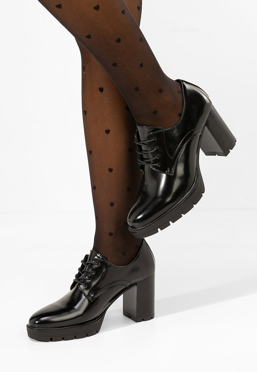 Čierne dámske poltopánky Pluvina