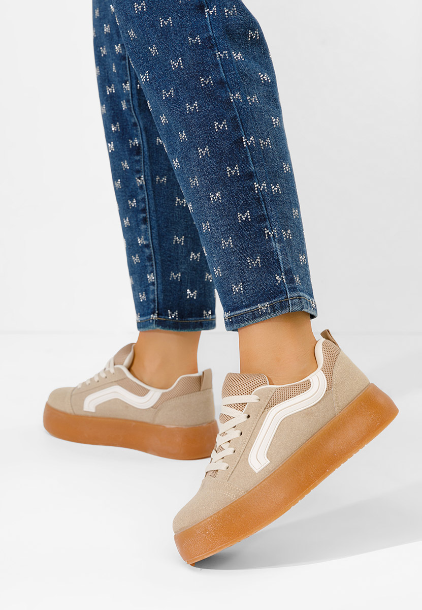 Khaki dámske tenisky Davira