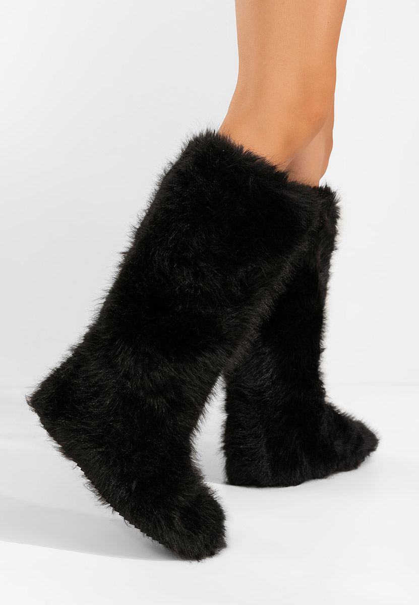 Čierne dámské sněhule Gelira