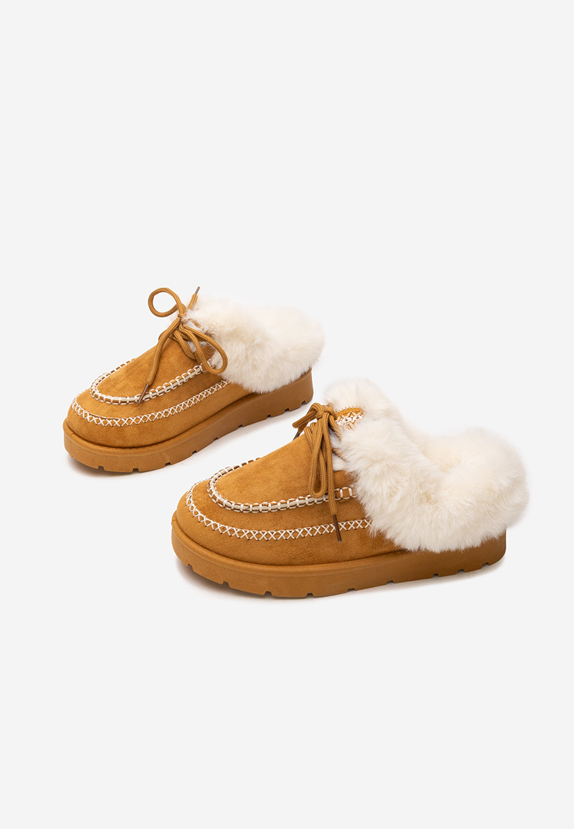 Camelové šľapky dámske Leainia