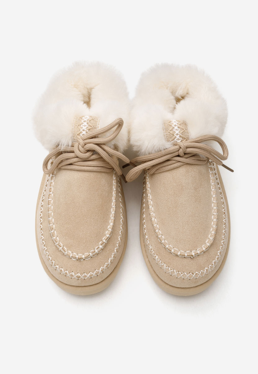 Béžové šľapky dámske Leainia