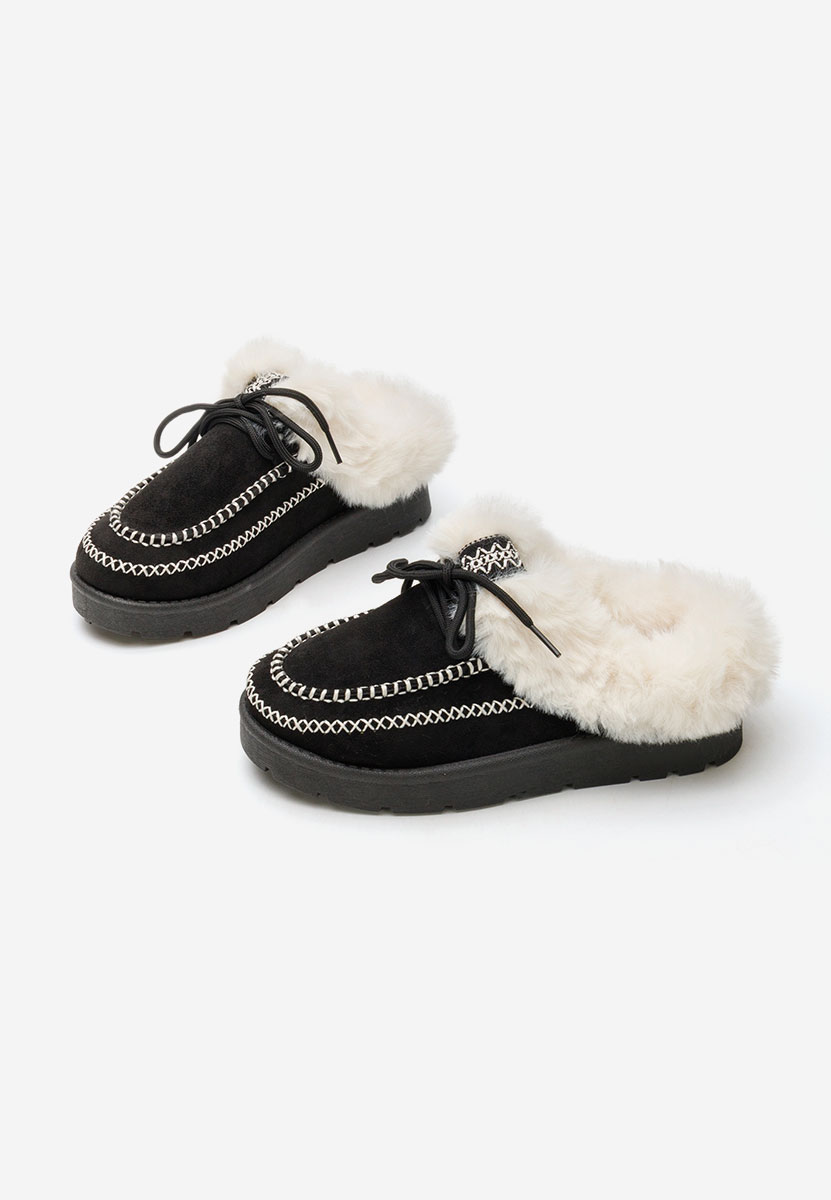 Čierne šľapky dámske Leainia