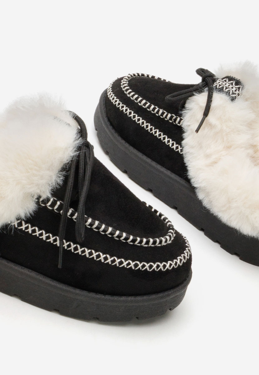 Čierne šľapky dámske Leainia