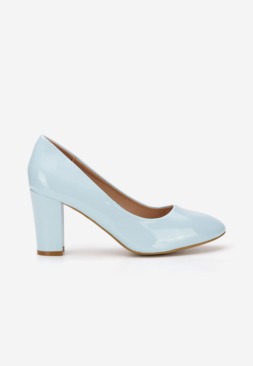 Svetlo modré lakované lodičky Chique V5