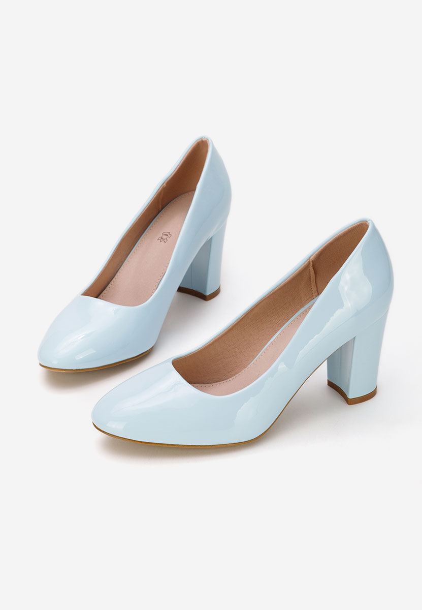 Svetlo modré lakované lodičky Chique V5