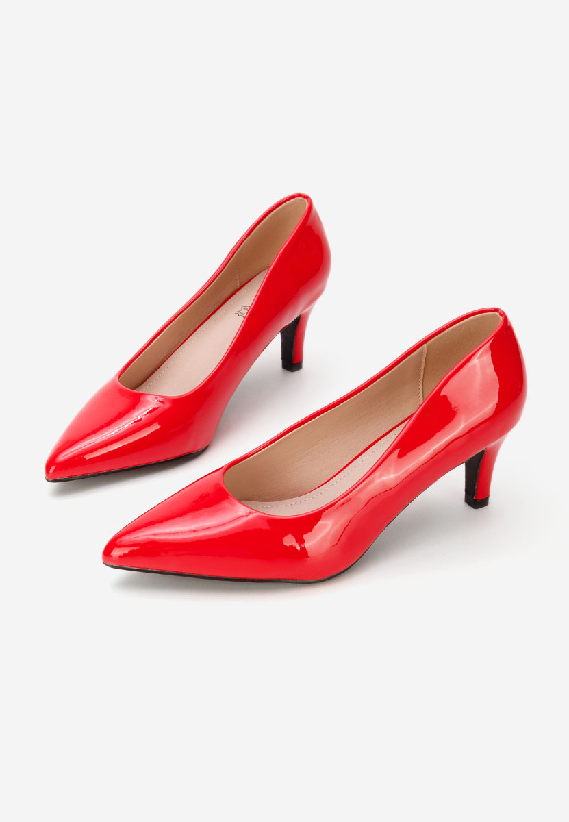 Červené lodičky na nízkom opätku Corvina V3