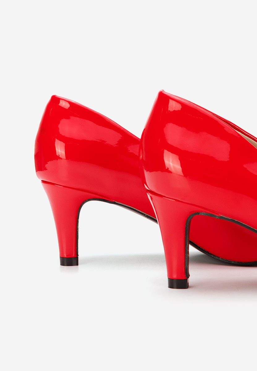 Červené lodičky na nízkom opätku Corvina V3