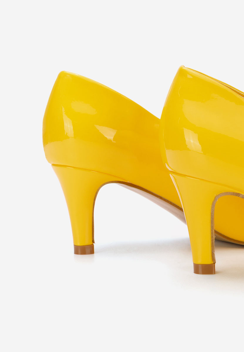 Žlté lodičky na nízkom opätku Corvina V3